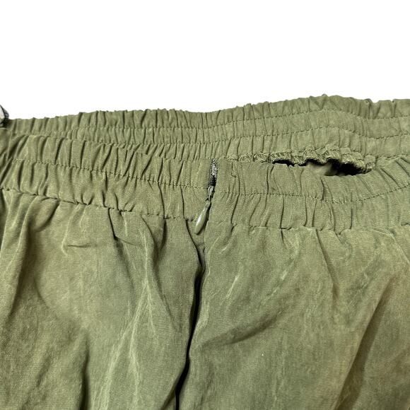 Forever 21 Halter Top Maxi Dress Khaki Olive Green Faux Suede Dress Medium New - Picture 3 of 7